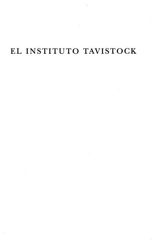 EL INSTITUTO TAVISTOCK